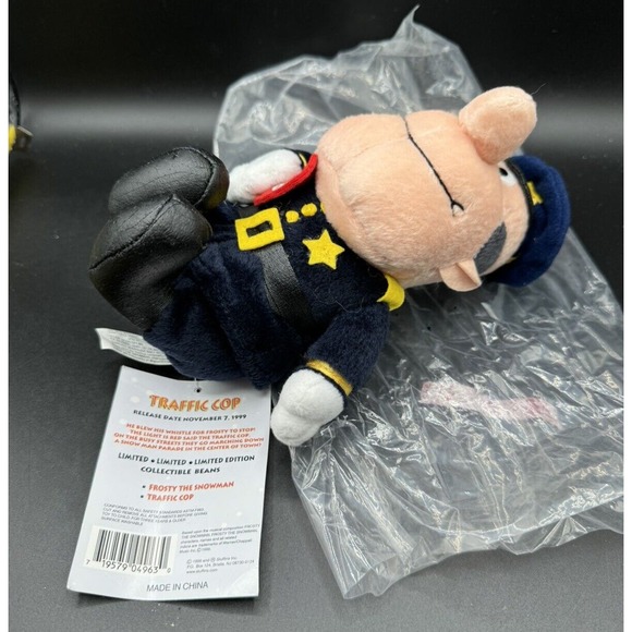 Frosty The Snowman Traffic Cop Plush Doll Bennie Stuffins CVS 6" New In Bag! - Picture 5 of 10